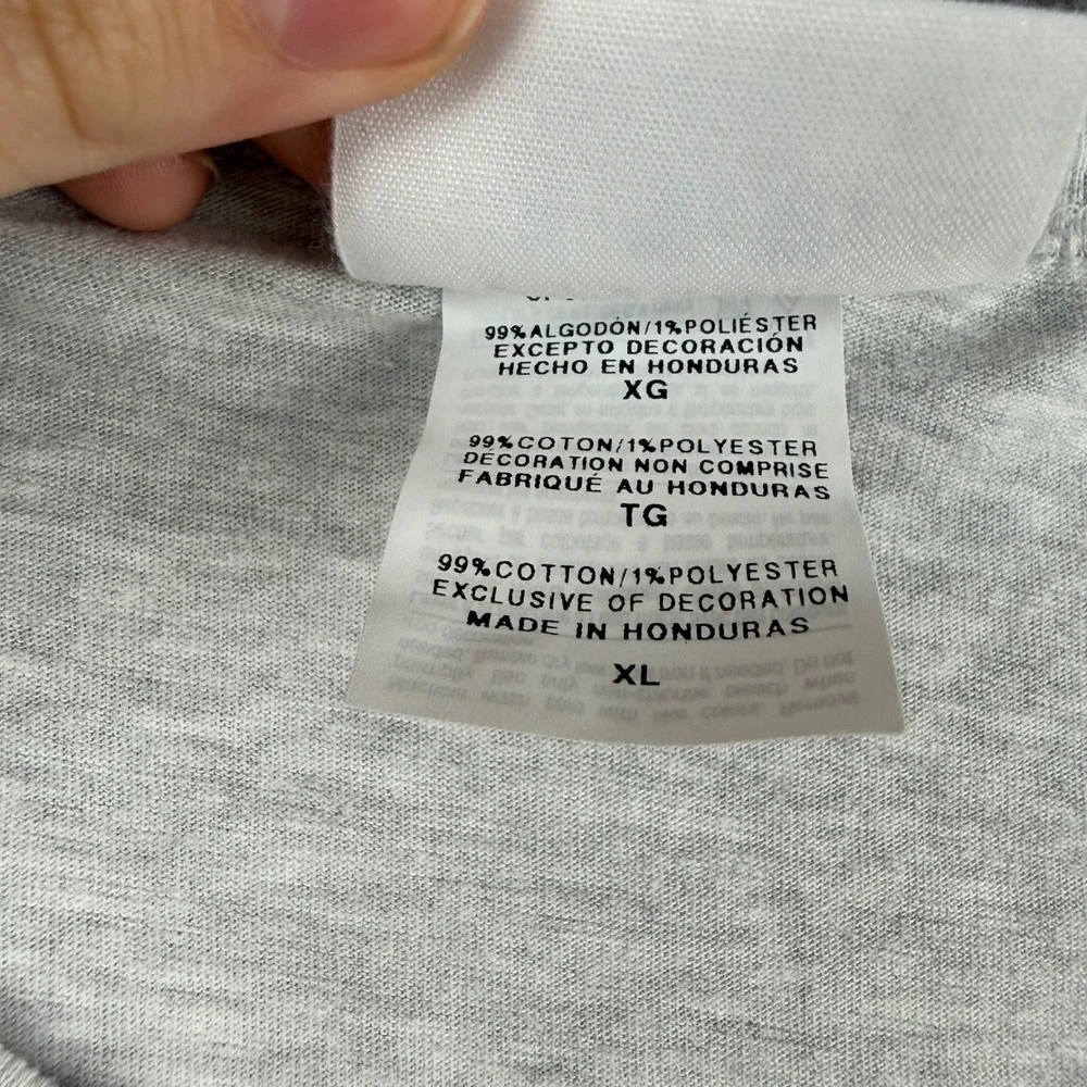 Champion Men's XL Lifes A Trip Graphic T-Shirt Gray Short Sleeve Smiley Face Tee - Picture 4 of 8